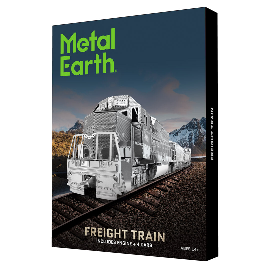 Metal Earth Freight Train Box Version MMG104 Modellbausatz Puzzle DIY Bausatz präzise gelasert stabil langlebig