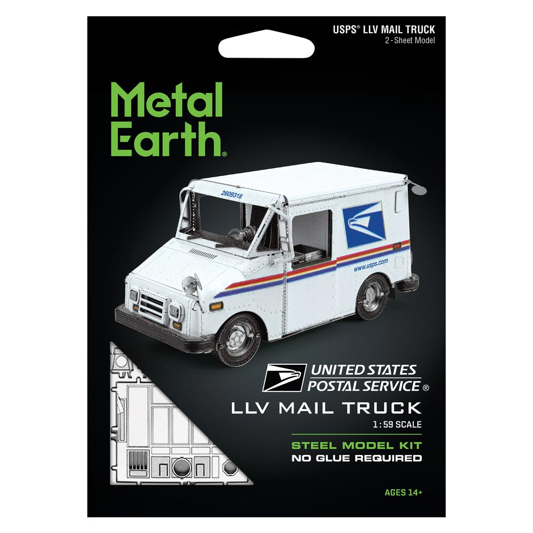 Metal Earth LLV LLV Mail Truck MMS468 Modellbausatz Puzzle DIY Bausatz präzise gelasert stabil langlebig