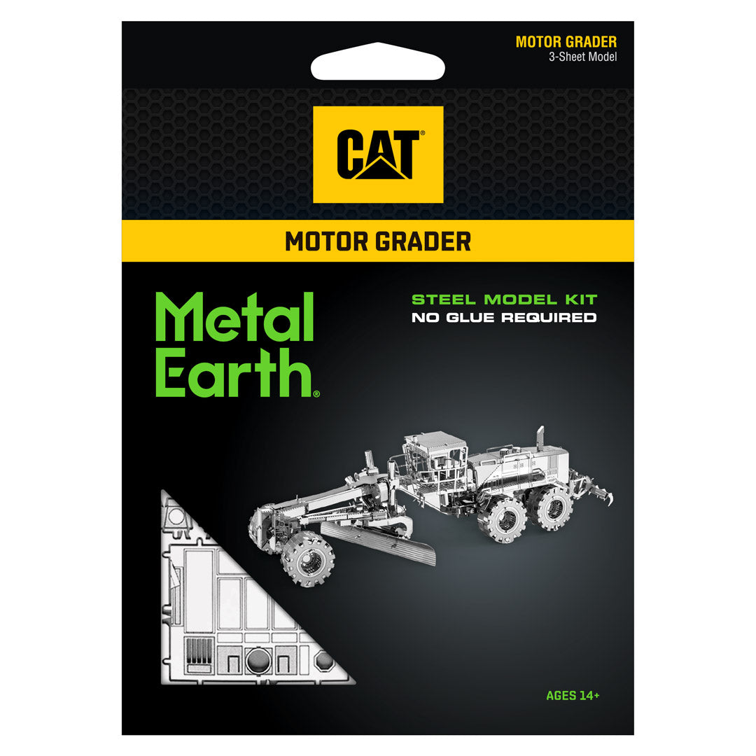 Metal Earth CAT CAT Motor Grader MMS421 Modellbausatz Puzzle DIY Bausatz präzise gelasert stabil langlebig