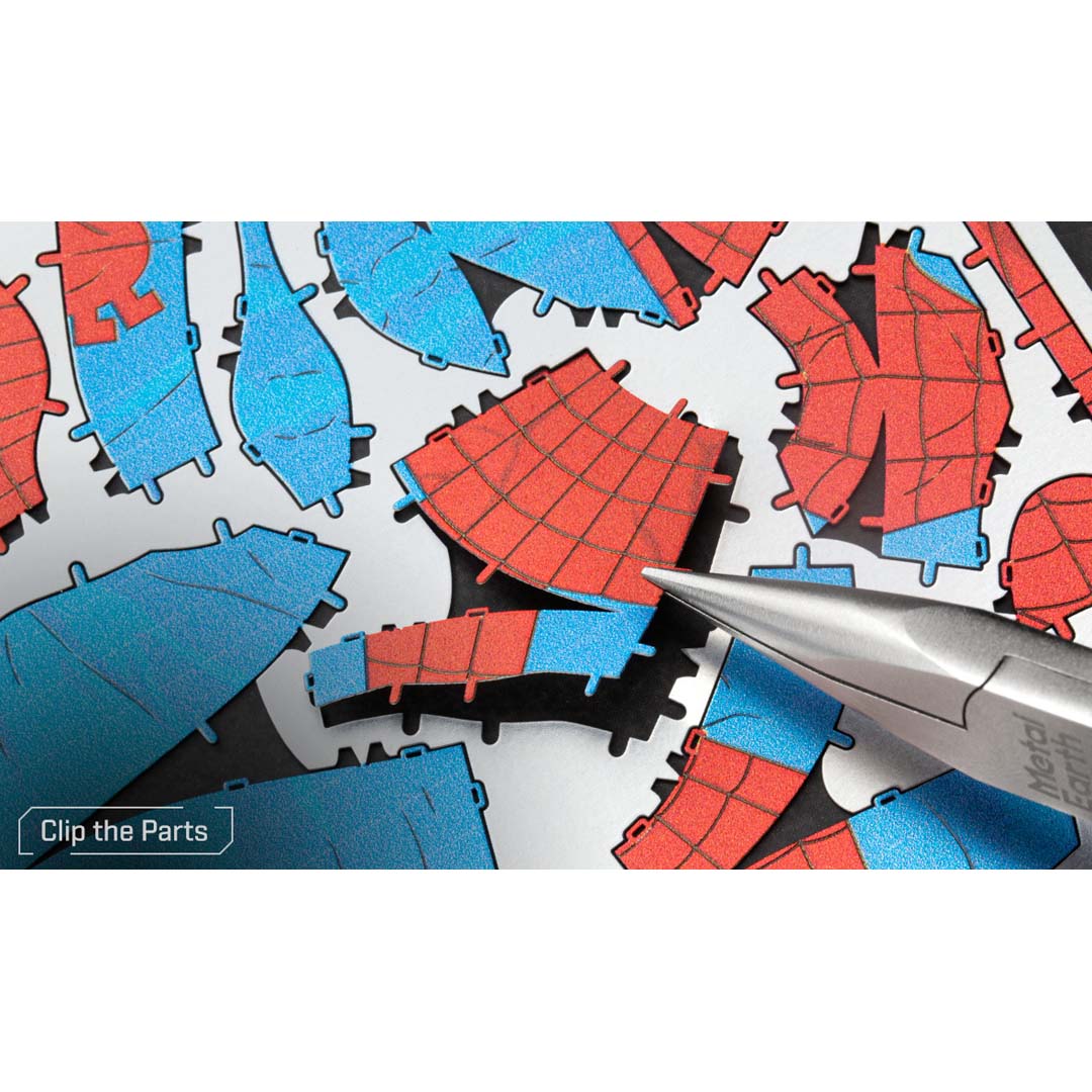 Metal Earth Marvel: Spider-Man, farbig MMS474 Modellbausatz Puzzle DIY Bausatz präzise gelasert stabil langlebig