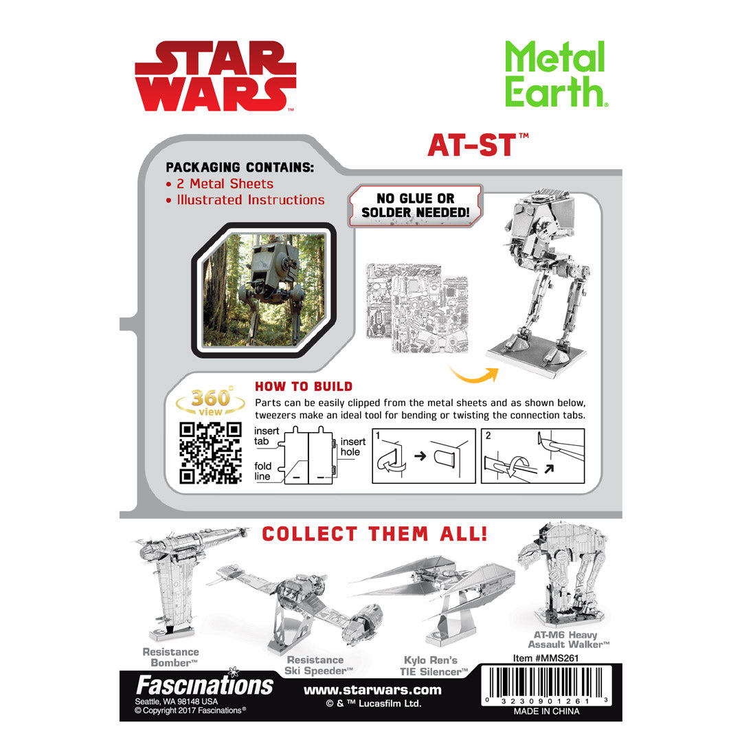 Metal Earth STAR STAR WARS AT-ST MMS261 Modellbausatz Puzzle DIY Bausatz präzise gelasert stabil langlebig
