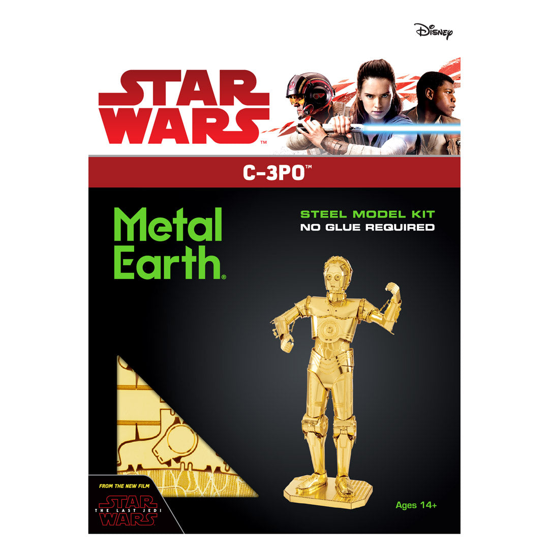 Metal Earth C-3PO gold MMS270 Modellbausatz Puzzle DIY Bausatz präzise gelasert stabil langlebig