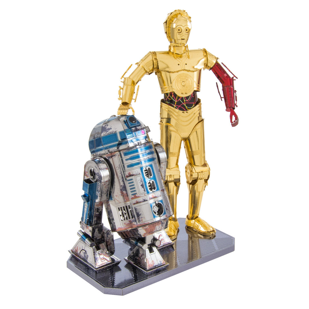 Metal Earth Star Wars Set C-3PO + R2-D2 Box Vers. MMG276 Modellbausatz Puzzle DIY Bausatz präzise gelasert stabil langlebig
