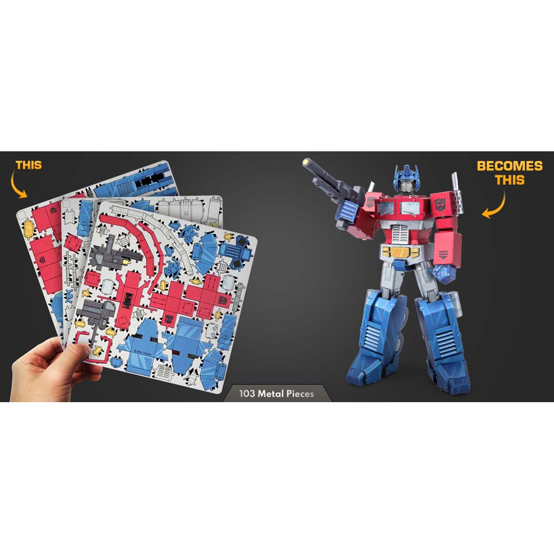 Metal Earth Transformers Optimus Prime, farbig MMS469 Modellbausatz Puzzle DIY Bausatz präzise gelasert stabil langlebig