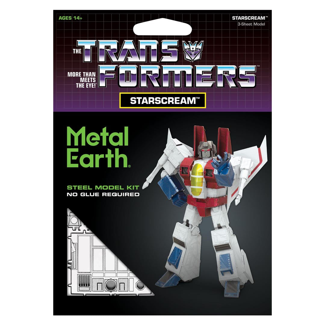 Metal Earth Transformers: Starscream, farbig MMS472 Modellbausatz Puzzle DIY Bausatz präzise gelasert stabil langlebig