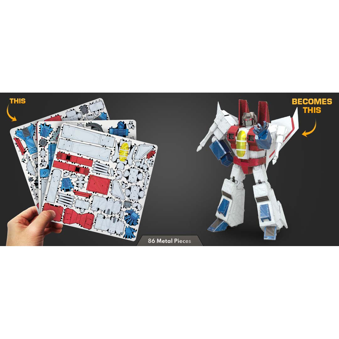 Metal Earth Transformers: Starscream, farbig MMS472 Modellbausatz Puzzle DIY Bausatz präzise gelasert stabil langlebig