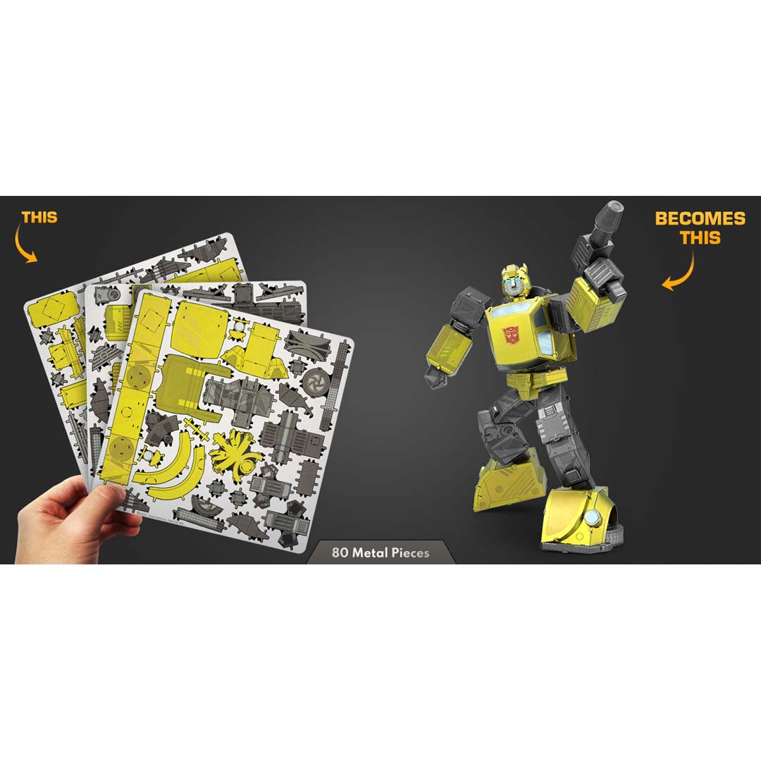 Metal Earth Transformers Bumblebee, farbig MMS470 Modellbausatz Puzzle DIY Bausatz präzise gelasert stabil langlebig