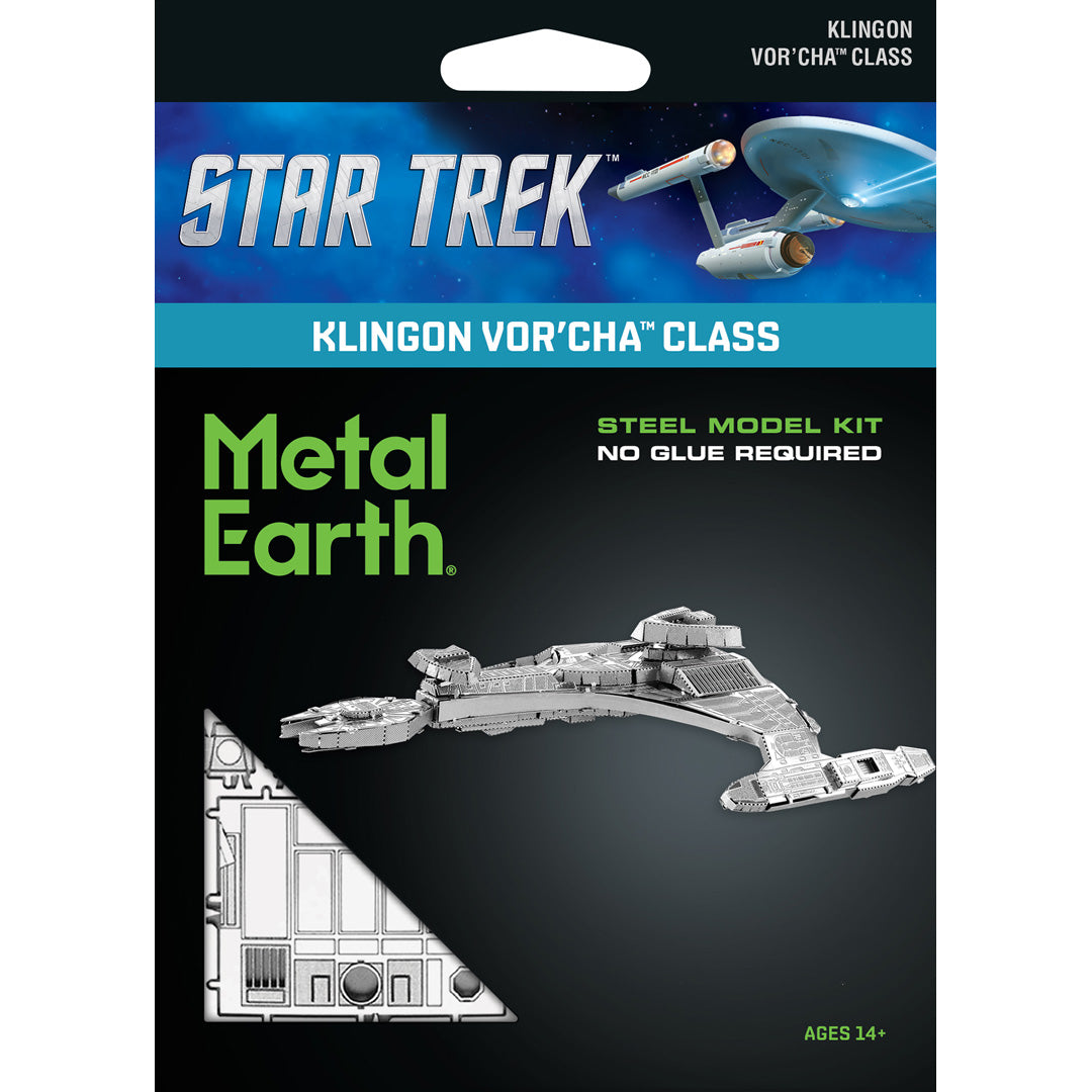 Metal Earth VOR Star Trek Klingon VOR'CHA MMS283 Modellbausatz Puzzle DIY Bausatz präzise gelasert stabil langlebig