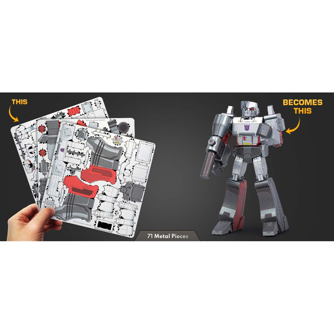 Metal Earth Transformers Megatron, farbig MMS471 Modellbausatz Puzzle DIY Bausatz präzise gelasert stabil langlebig