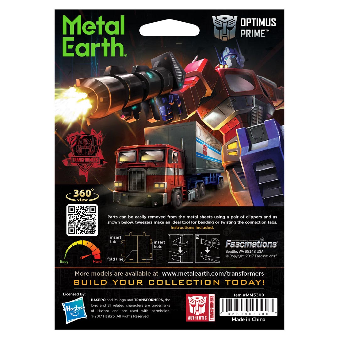 Metal Earth Transformers Optimus Prime MMS300 Modellbausatz Puzzle DIY Bausatz präzise gelasert stabil langlebig