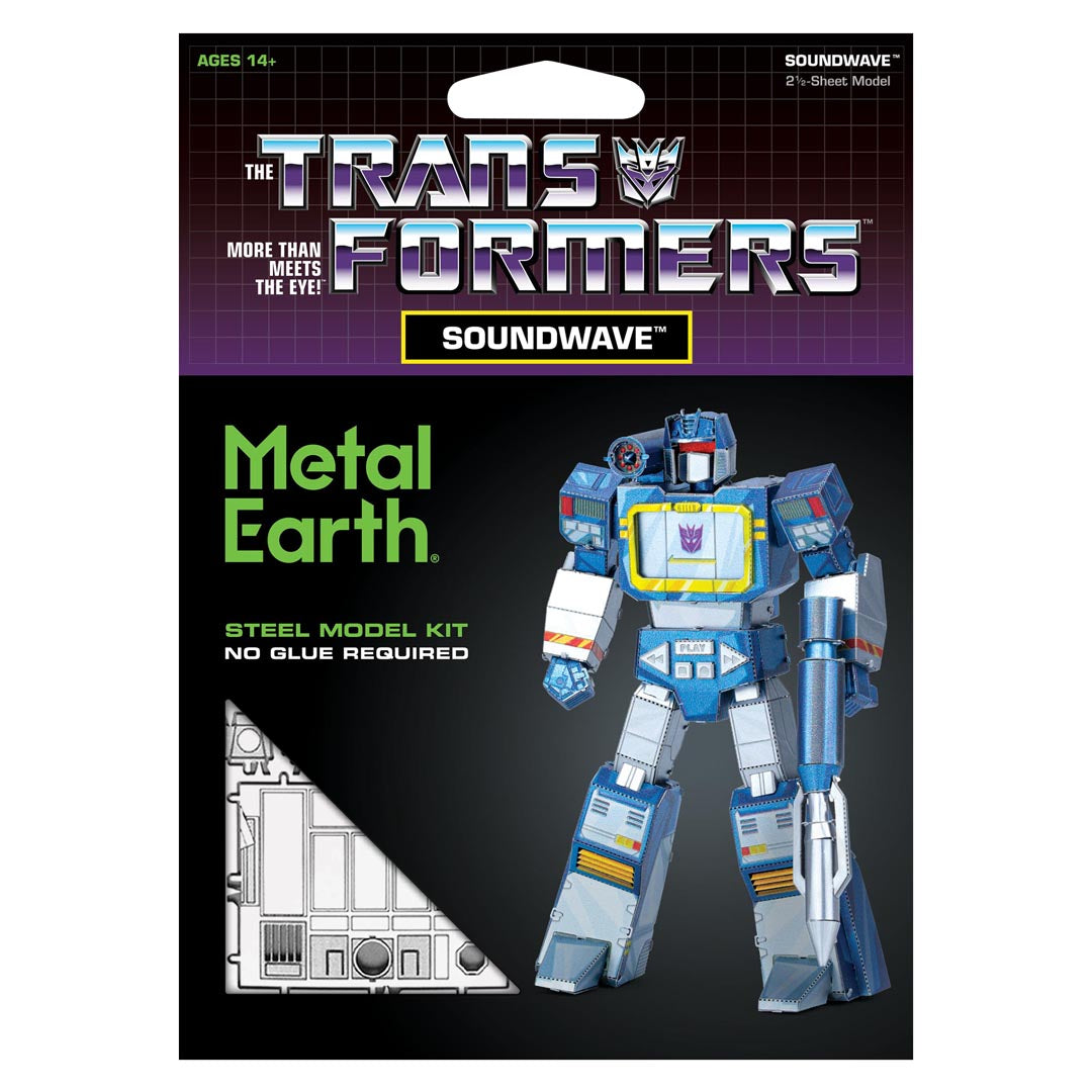 Metal Earth Transformers Soundwave, farbig MMS473 Modellbausatz Puzzle DIY Bausatz präzise gelasert stabil langlebig