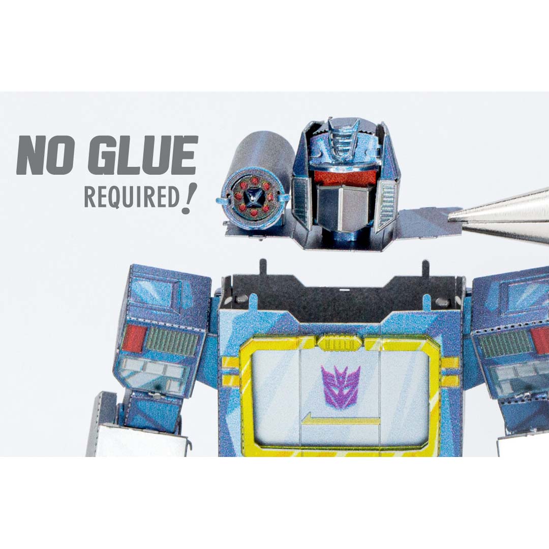 Metal Earth Transformers Soundwave, farbig MMS473 Modellbausatz Puzzle DIY Bausatz präzise gelasert stabil langlebig