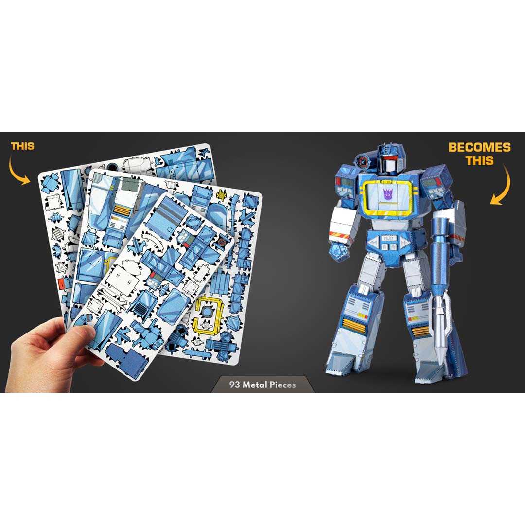 Metal Earth Transformers Soundwave, farbig MMS473 Modellbausatz Puzzle DIY Bausatz präzise gelasert stabil langlebig