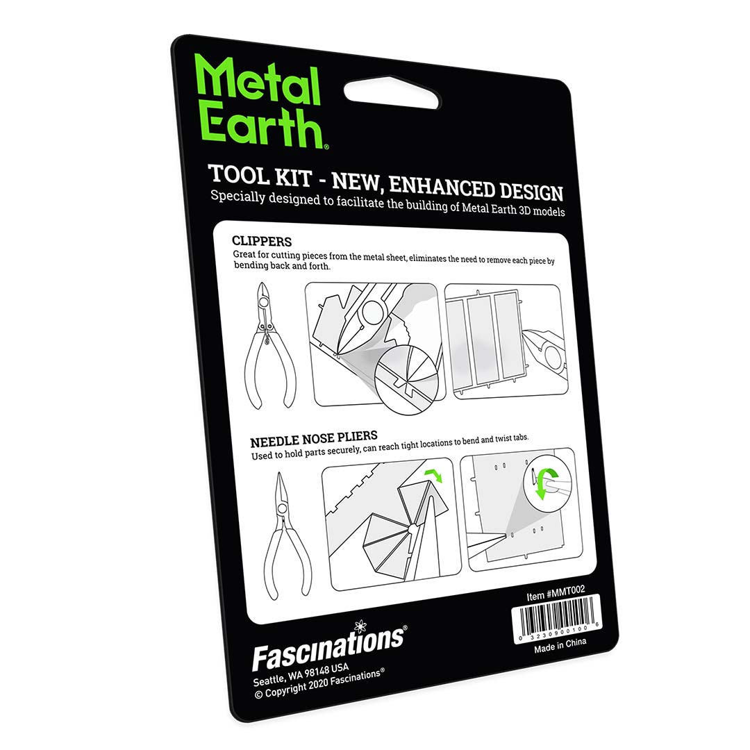 Metal Earth Tool Kit - verbessertes Design (Zangen-Set, 2-teilig) MMT002 Modellbausatz Puzzle DIY Bausatz präzise gelasert stabil langlebig