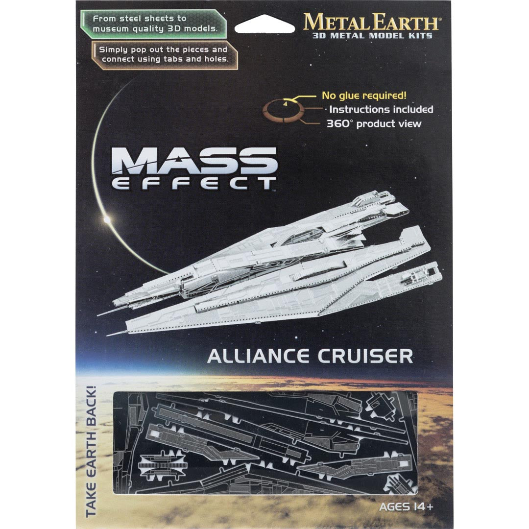 Metal Earth Mass Effect Alliance Cruise MMS313 Modellbausatz Puzzle DIY Bausatz präzise gelasert stabil langlebig