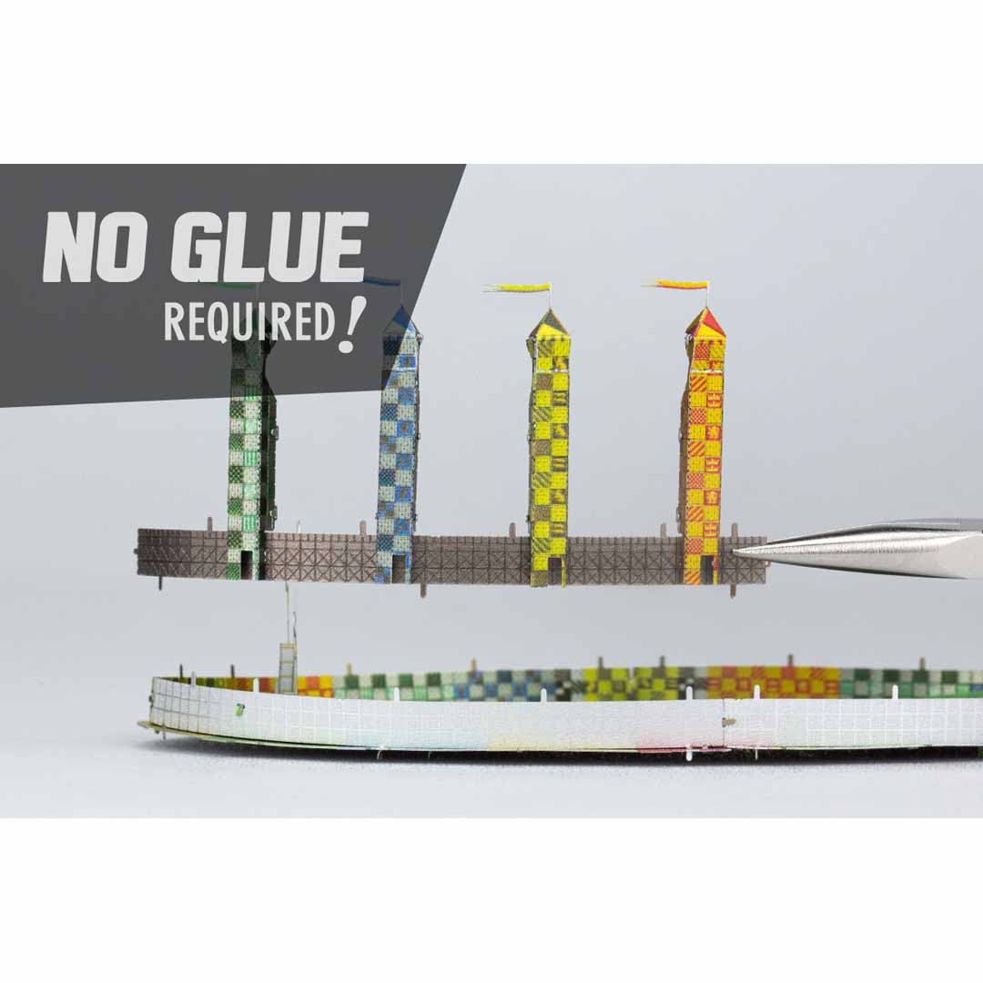 Metal Earth Harry Potter Quidditch Pitch MMS466 Modellbausatz Puzzle DIY Bausatz präzise gelasert stabil langlebig