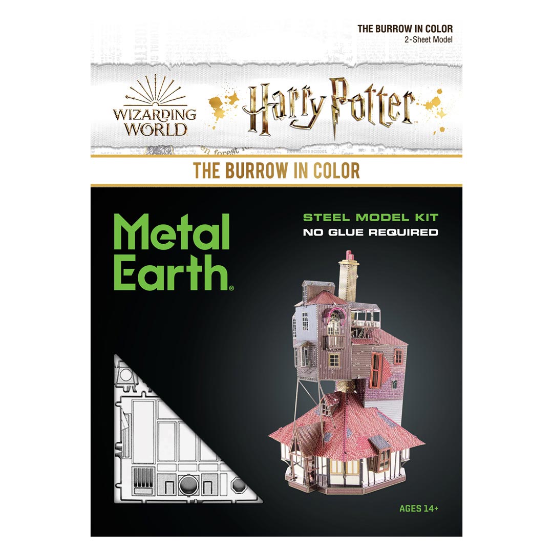 Metal Earth Harry Potter The Burrow (colored) MMS476 Modellbausatz Puzzle DIY Bausatz präzise gelasert stabil langlebig