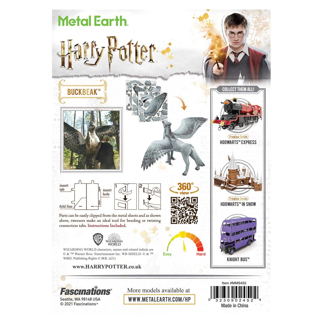 Metal Earth Harry Potter Buckbeak MMS452 Modellbausatz Puzzle DIY Bausatz präzise gelasert stabil langlebig