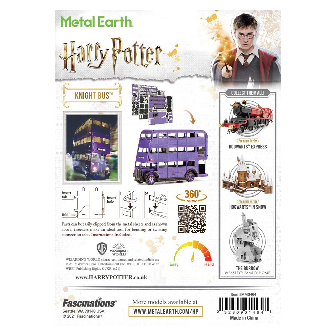 Metal Earth Harry Potter Knight Bus MMS464 Modellbausatz Puzzle DIY Bausatz präzise gelasert stabil langlebig