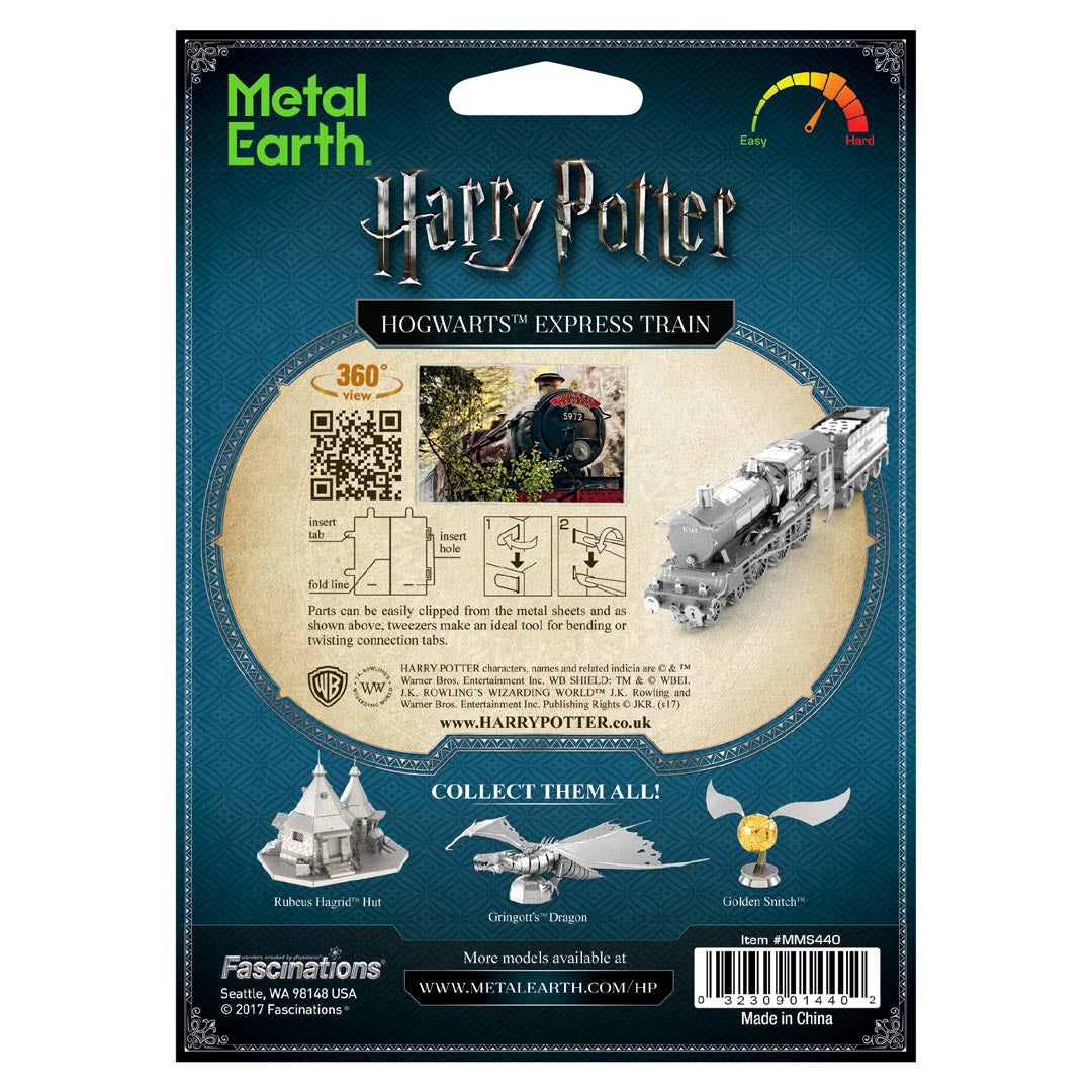 Metal Earth Harry Potter Hogwarts Express Train MMS440 Modellbausatz Puzzle DIY Bausatz präzise gelasert stabil langlebig