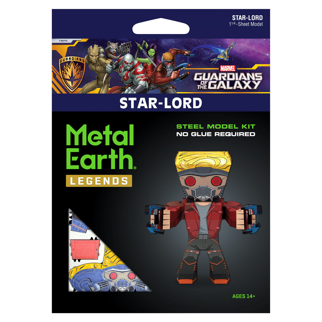 Metal Earth Guardians of the Galaxy Star Lord MEM007 Modellbausatz Puzzle DIY Bausatz präzise gelasert stabil langlebig