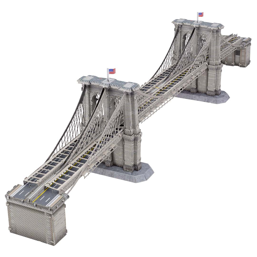 Metal Earth Premium Series Brooklyn Bridge (farbiges Modell) PS2018 Modellbausatz Puzzle DIY Bausatz präzise gelasert stabil langlebig