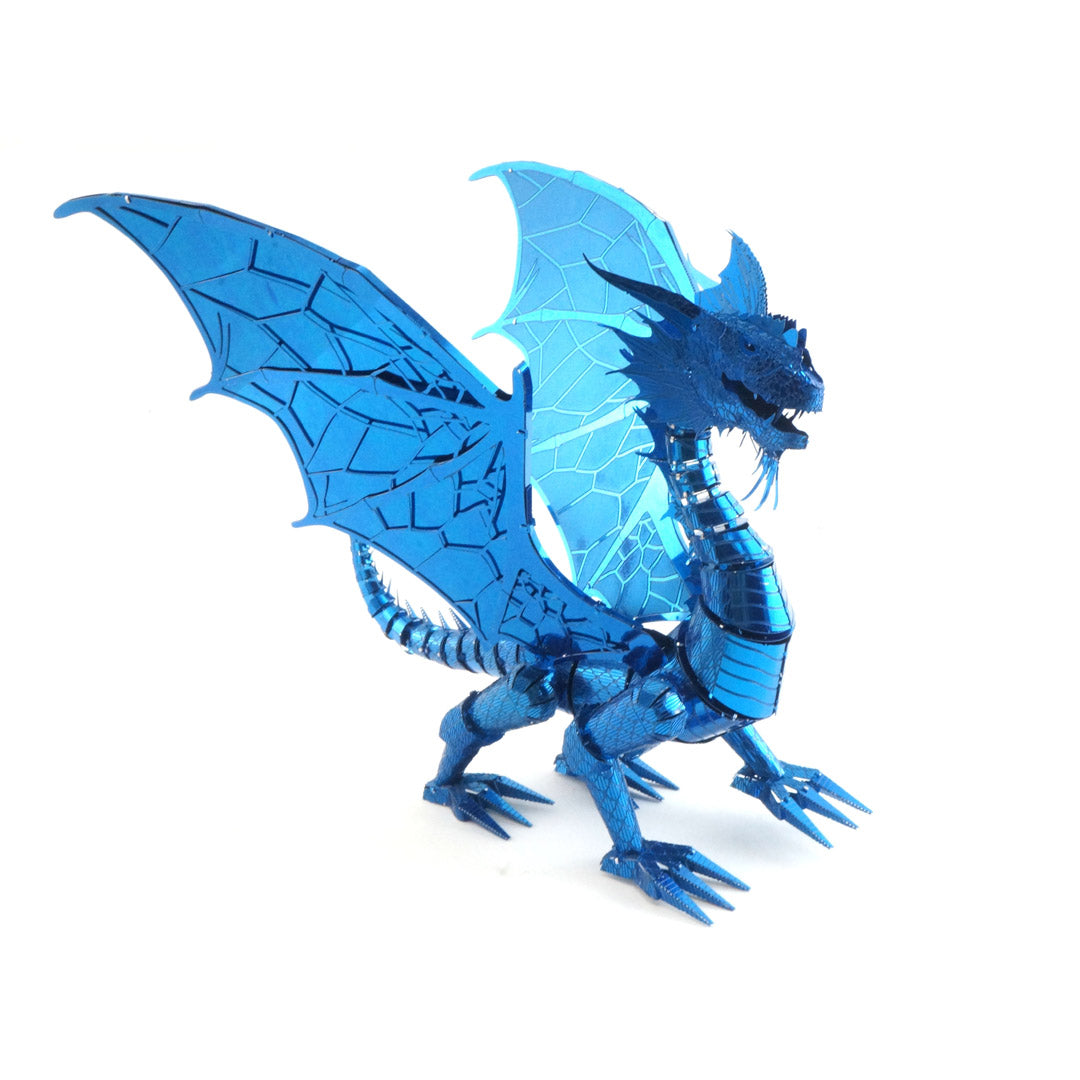 Metal Earth Premium Series Blue Dragon ICX114 Modellbausatz Puzzle DIY Bausatz präzise gelasert stabil langlebig