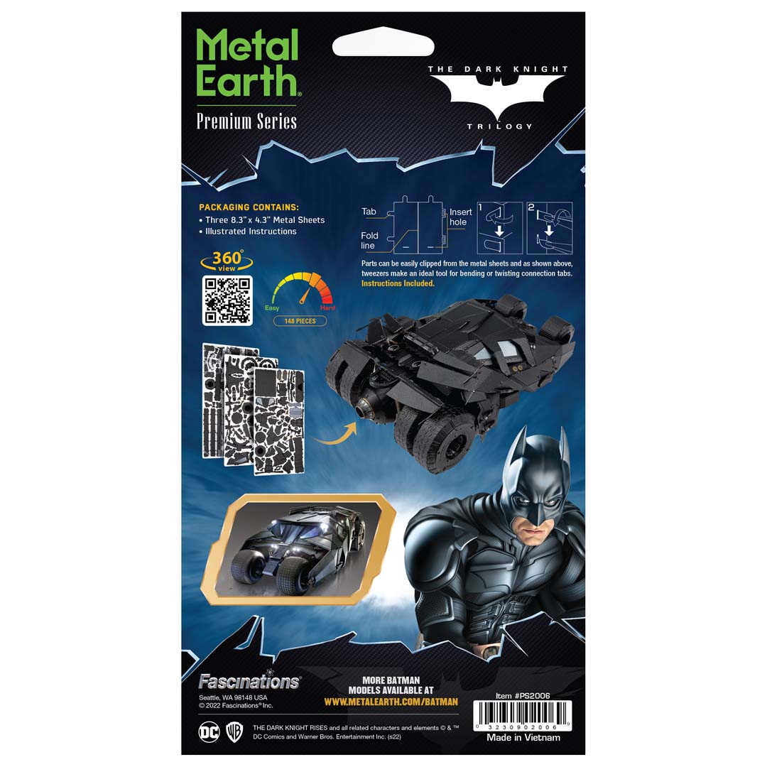 Metal Earth Premium Series Batman Tumbler PS2006 Modellbausatz Puzzle DIY Bausatz präzise gelasert stabil langlebig