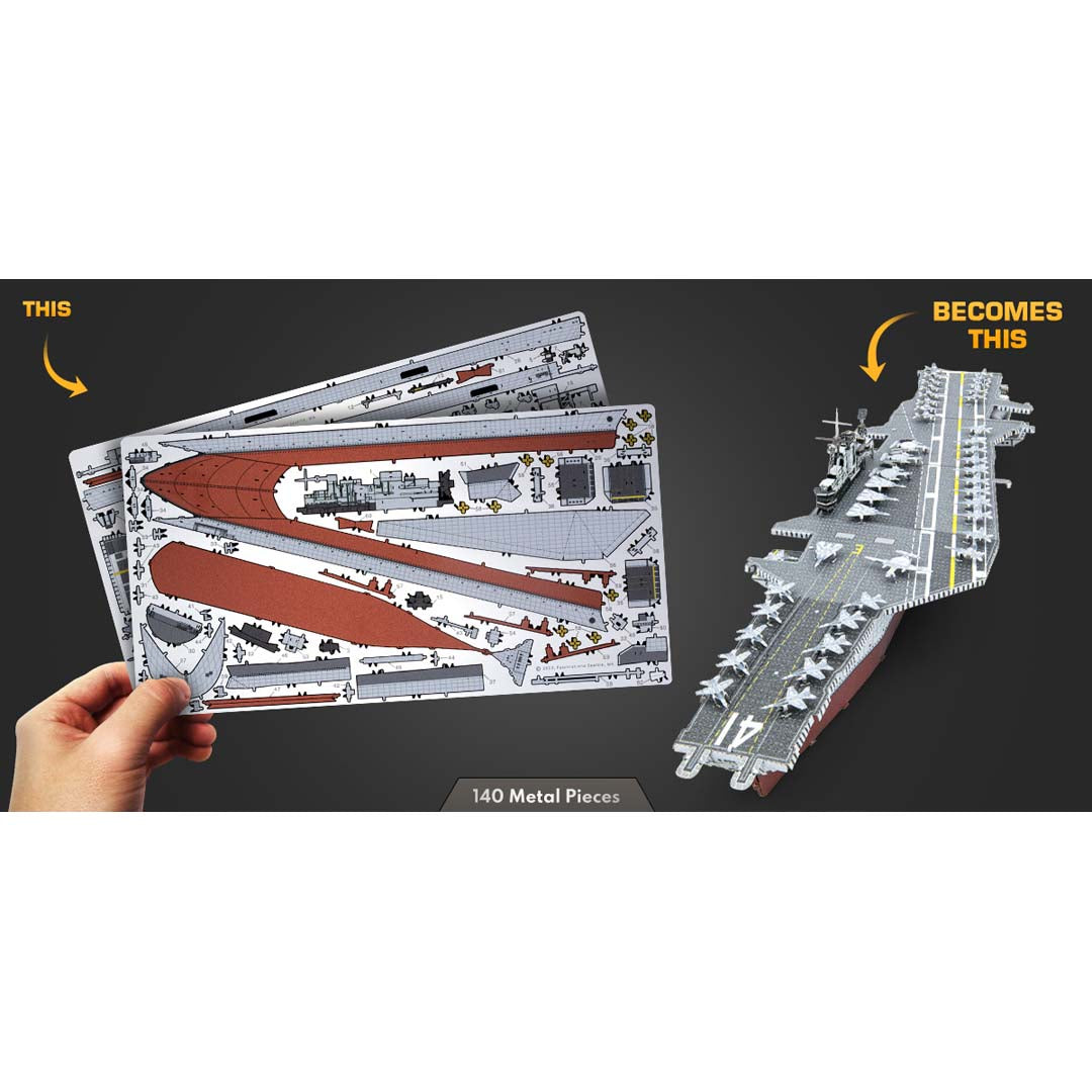 Metal Earth USS Premium Series USS Midway PS2003 Modellbausatz Puzzle DIY Bausatz präzise gelasert stabil langlebig