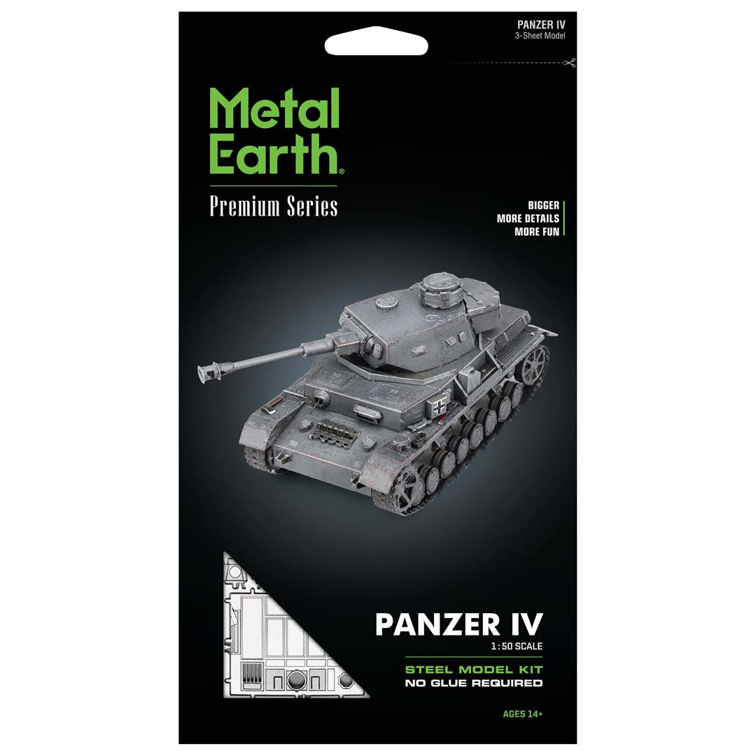 Metal Earth IV Premium Series Panzer IV PS2001 Modellbausatz Puzzle DIY Bausatz präzise gelasert stabil langlebig