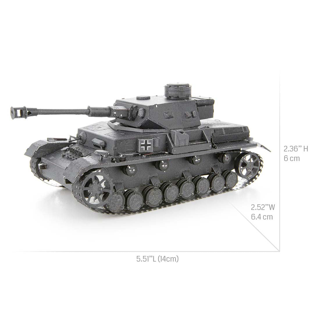 Metal Earth IV Premium Series Panzer IV PS2001 Modellbausatz Puzzle DIY Bausatz präzise gelasert stabil langlebig