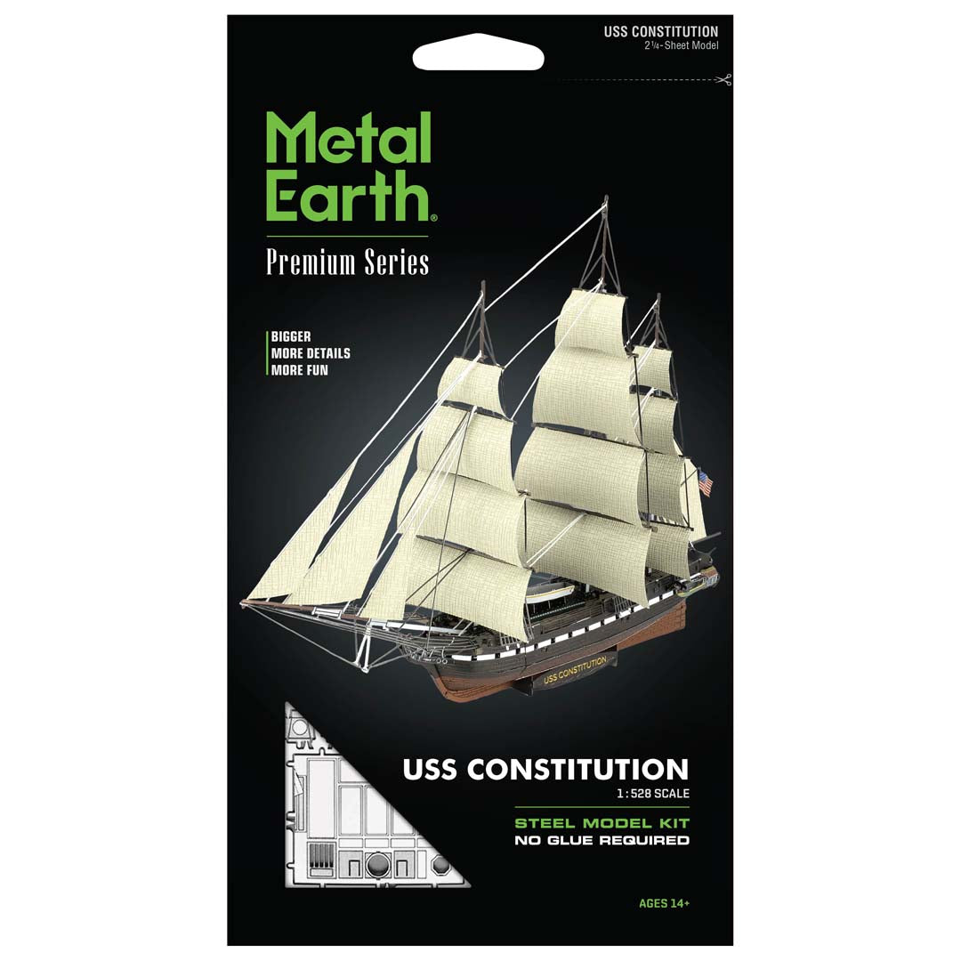 Metal Earth USS Premium Series USS Constitution PS2002 Modellbausatz Puzzle DIY Bausatz präzise gelasert stabil langlebig