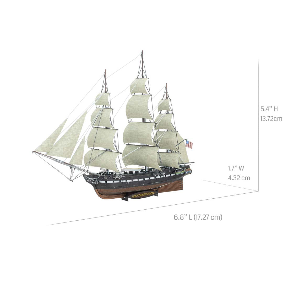 Metal Earth USS Premium Series USS Constitution PS2002 Modellbausatz Puzzle DIY Bausatz präzise gelasert stabil langlebig