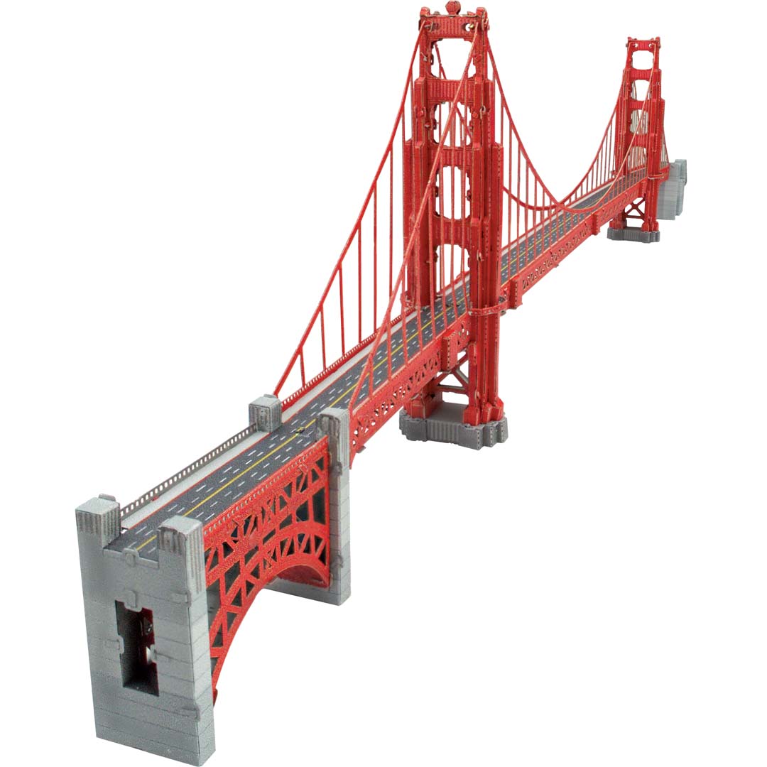 Metal Earth Premium Series Golden Gate Bridge PS2013 Modellbausatz Puzzle DIY Bausatz präzise gelasert stabil langlebig