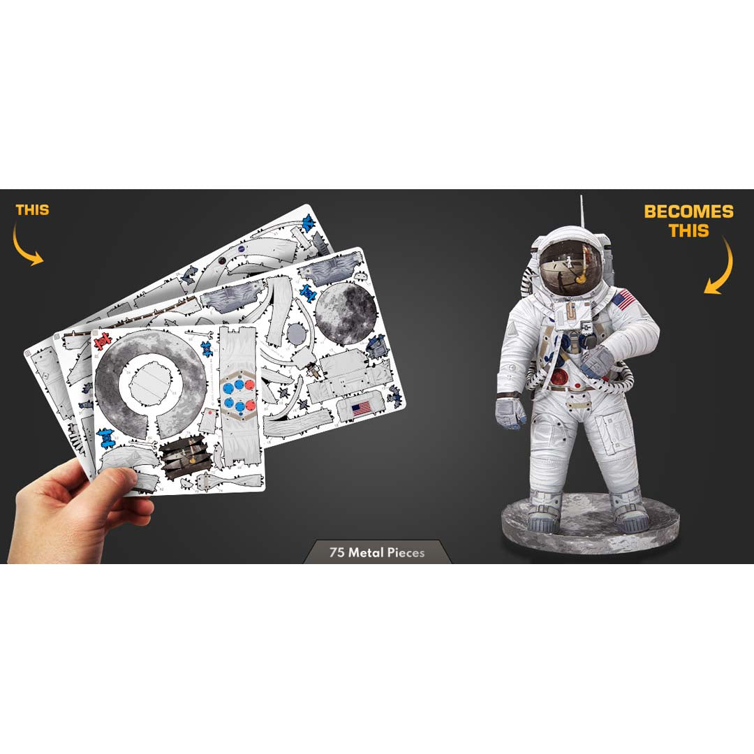 Metal Earth Premium Series Apollo 11 Astronaut PS2016 Modellbausatz Puzzle DIY Bausatz präzise gelasert stabil langlebig