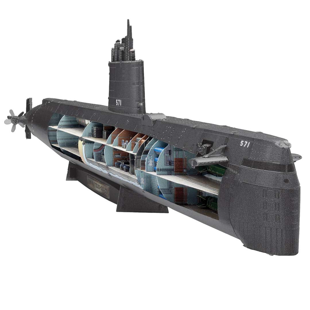 Metal Earth USS Premium Series USS Nautilus (farbiges Modell) PS2023 Modellbausatz Puzzle DIY Bausatz präzise gelasert stabil langlebig