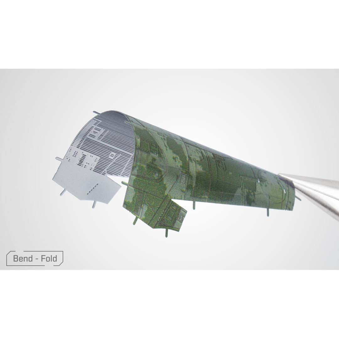 Metal Earth STAR Premium Series STAR WARS Mandalorian - Boba Fett's Starfighter ICX232 Modellbausatz Puzzle DIY Bausatz präzise gelasert stabil langlebig