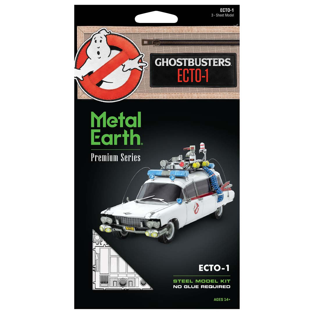 Metal Earth Premium Series Ecto-1 Ghostbusters ICX230 Modellbausatz Puzzle DIY Bausatz präzise gelasert stabil langlebig