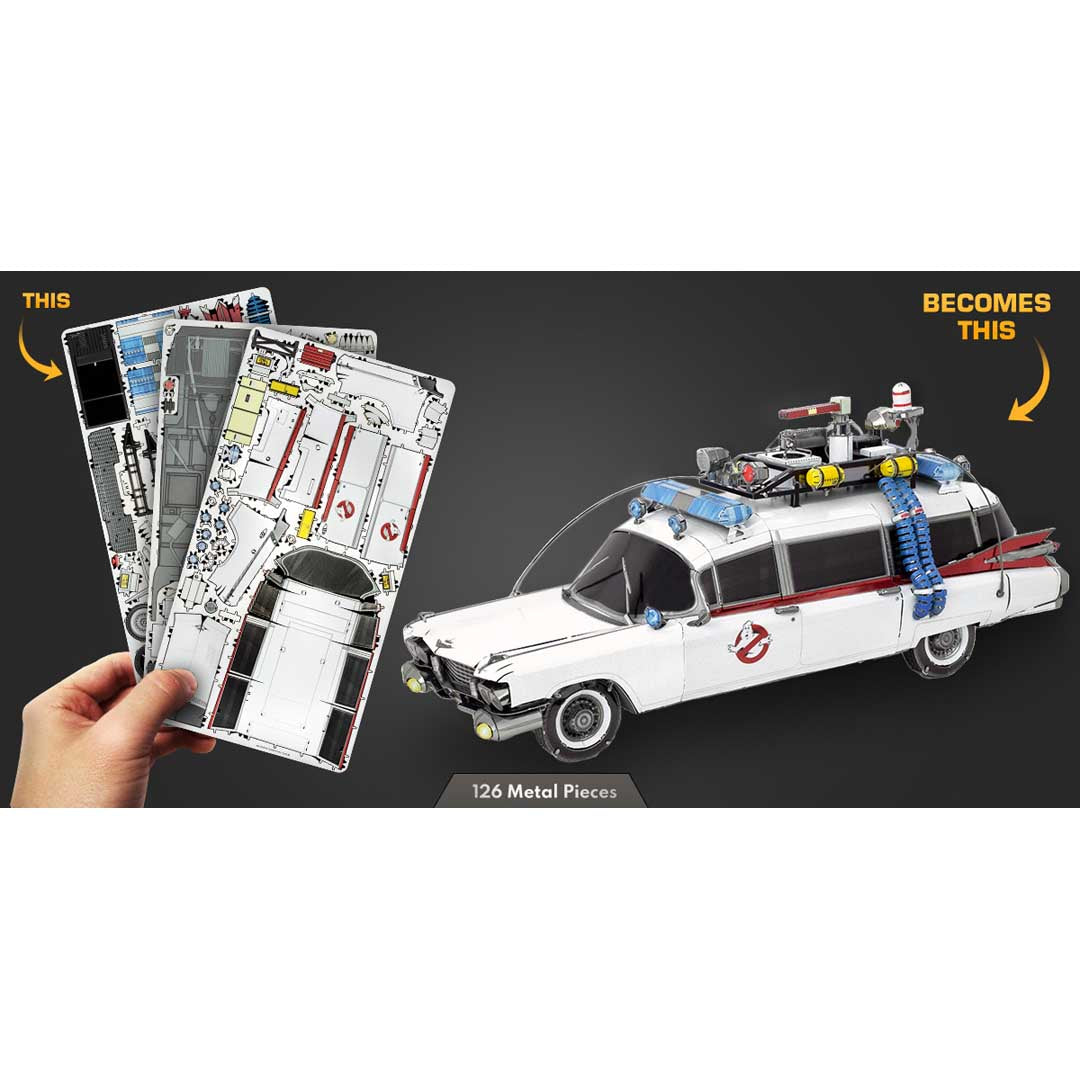 Metal Earth Premium Series Ecto-1 Ghostbusters ICX230 Modellbausatz Puzzle DIY Bausatz präzise gelasert stabil langlebig