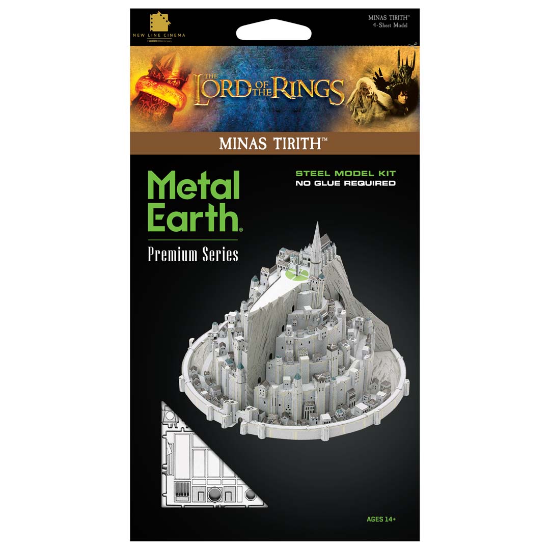 Metal Earth Premium Series: Herr der Ringe Minas Tirith ICX239 Modellbausatz Puzzle DIY Bausatz präzise gelasert stabil langlebig