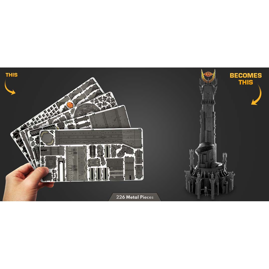 Metal Earth BARAD Premium Series Herr der Ringe - BARAD-DÛR ICX238 Modellbausatz Puzzle DIY Bausatz präzise gelasert stabil langlebig