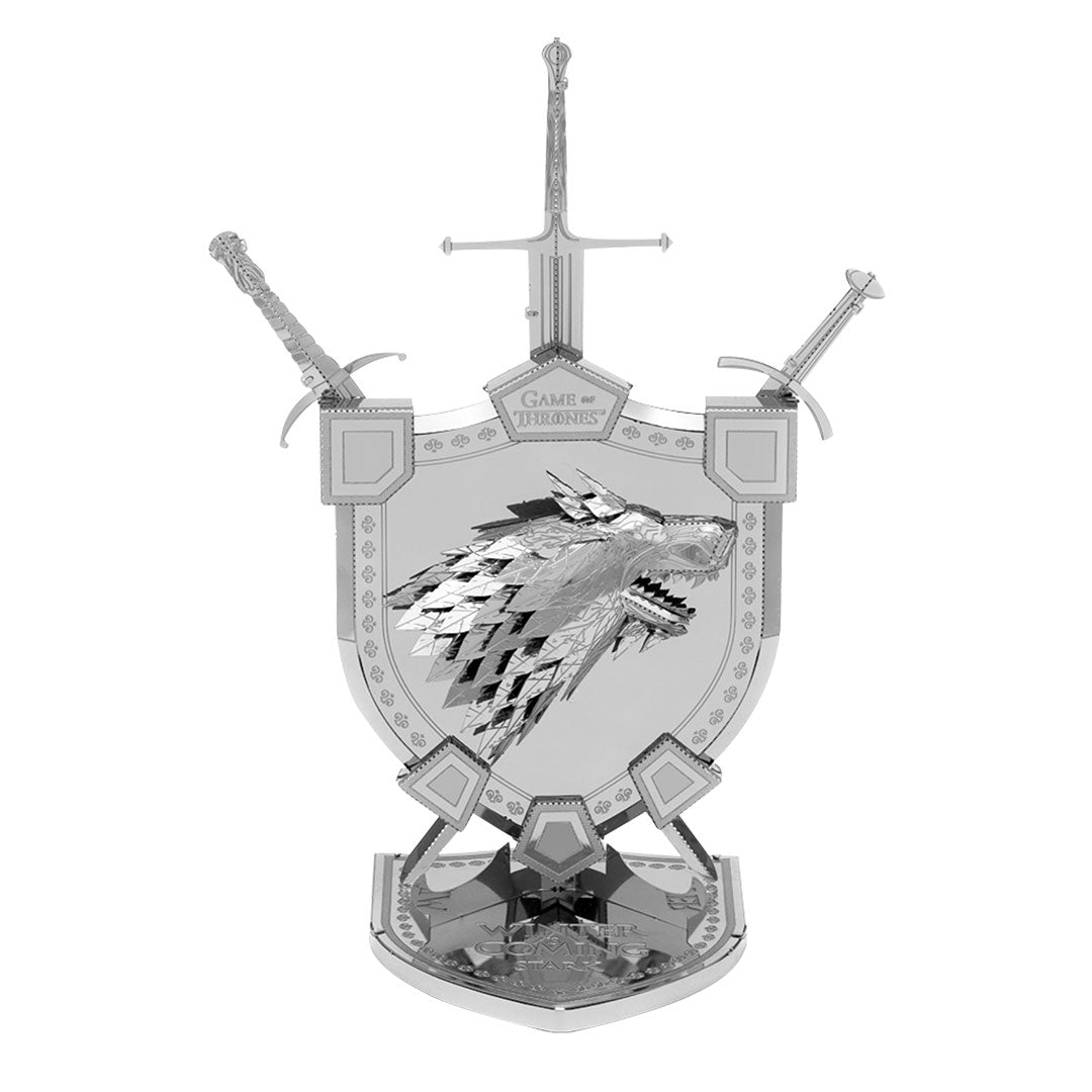 Metal Earth Premium Series Game of Thrones: House Stark Sigil ICX125 Modellbausatz Puzzle DIY Bausatz präzise gelasert stabil langlebig