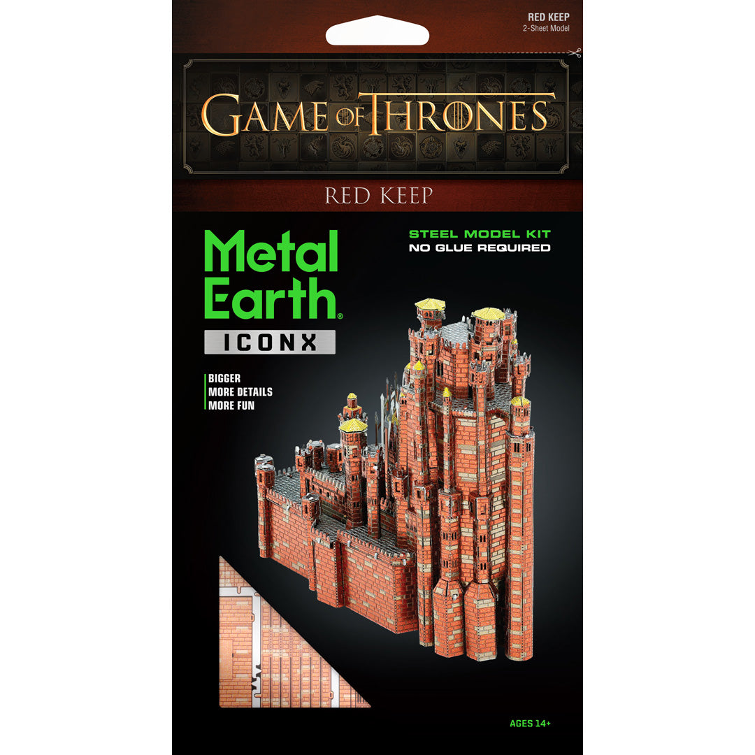Metal Earth Premium Series Game of Thrones: Red Keep ICX127 Modellbausatz Puzzle DIY Bausatz präzise gelasert stabil langlebig