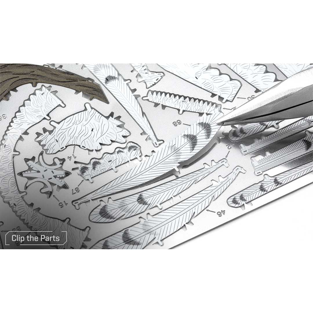 Metal Earth Premium Series Harry Potter - Hedwig PS2007 Modellbausatz Puzzle DIY Bausatz präzise gelasert stabil langlebig