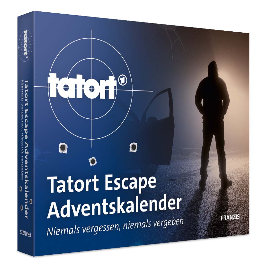 Adventskalender TATORT Escape Niemals vergessen Weihnachtskalender Krimi-Rätselkalender Franzis