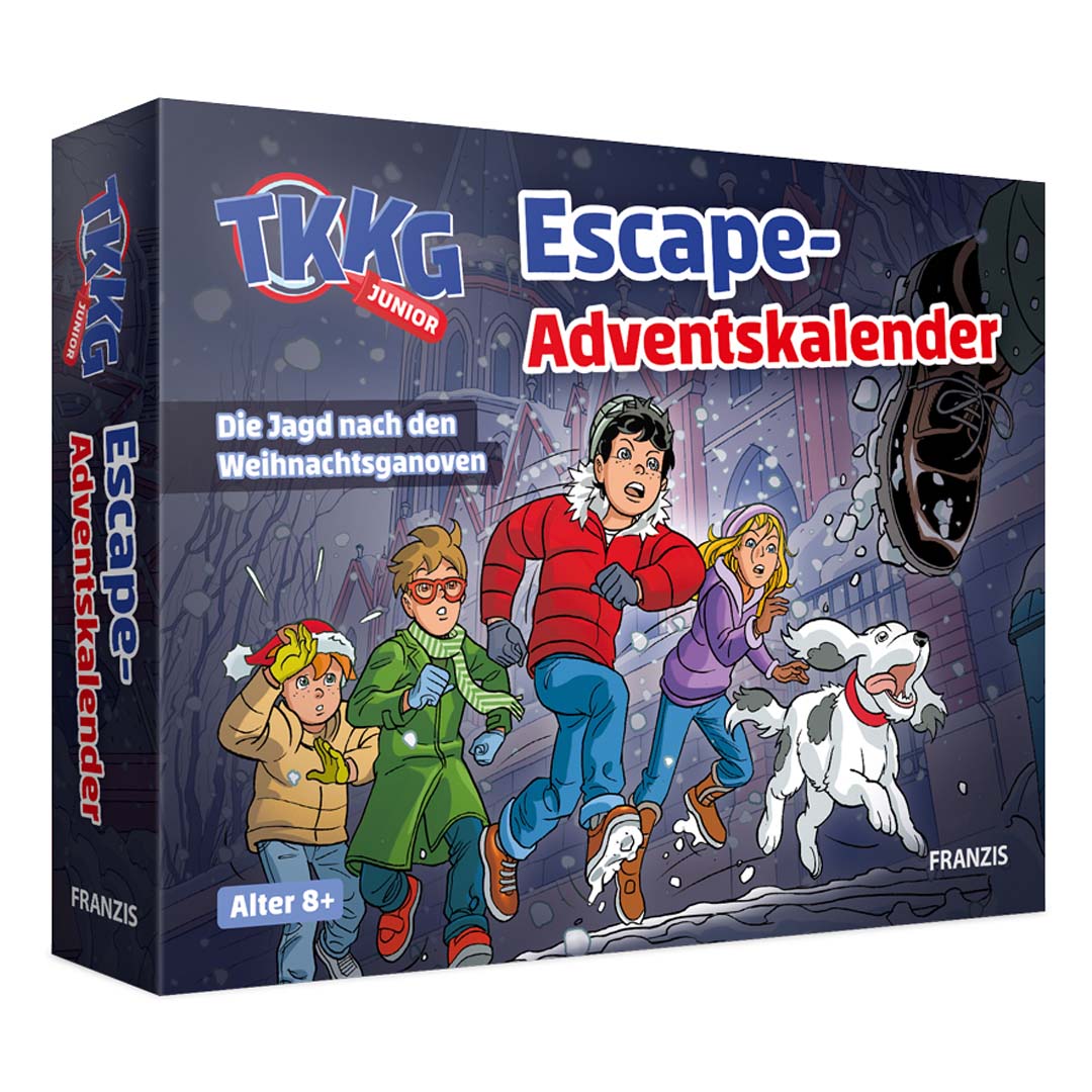 Adventskalender TKKG Junior Escape Weihnachtskalender RĂ€tsel-Countdown fĂŒr Kinder Franzis