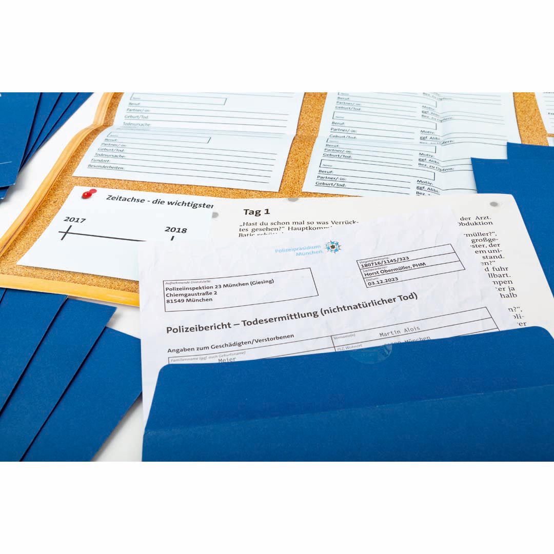 Adventskalender TATORT Escape Tod unter dem Weihnachtsstern Weihnachtskalender Krimi-Spiel Franzis