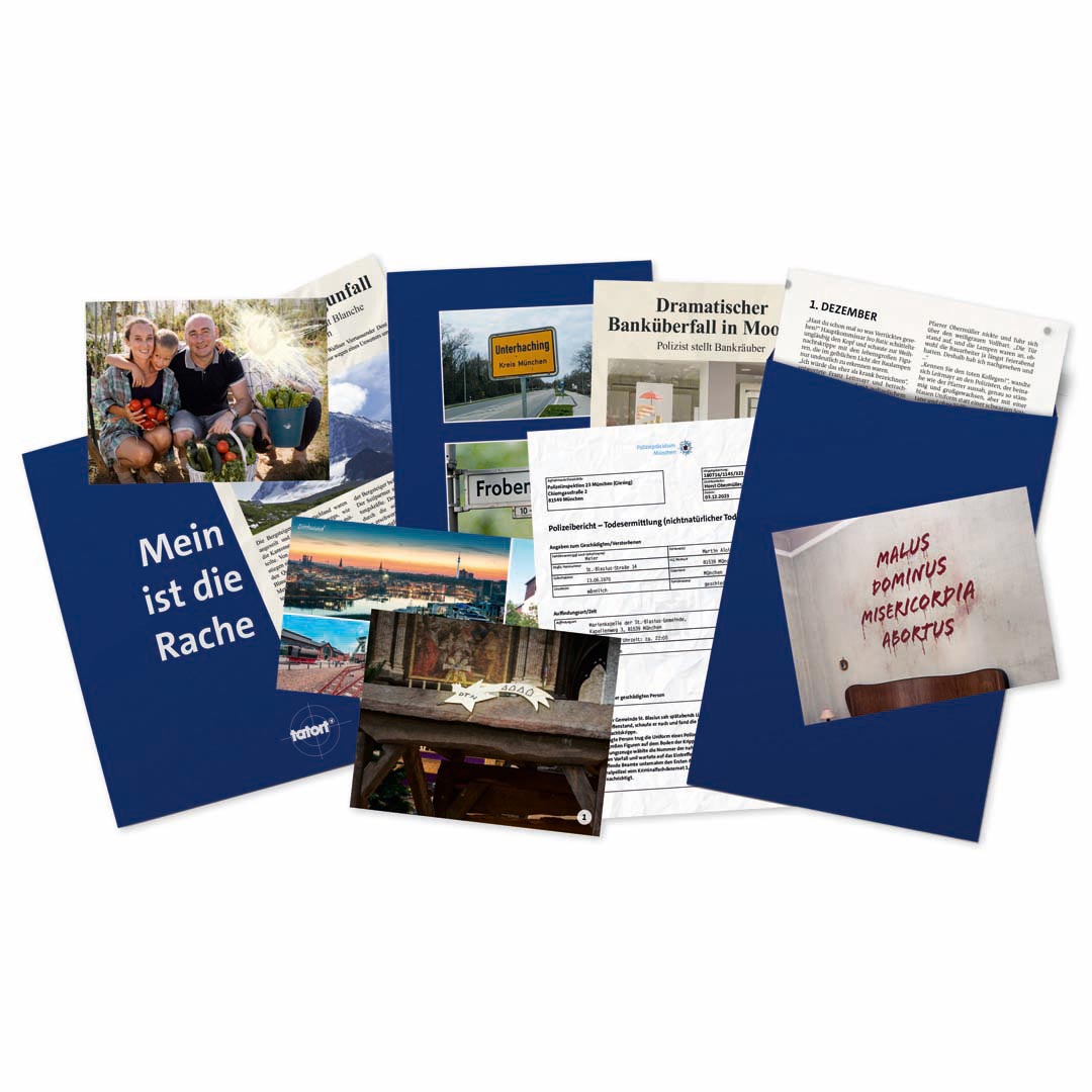 Adventskalender TATORT Escape Tod unter dem Weihnachtsstern Weihnachtskalender Krimi-Spiel Franzis