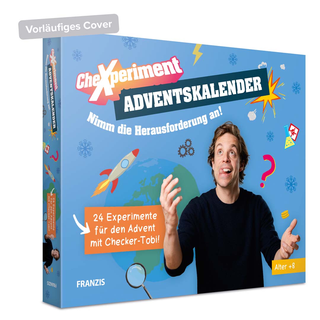 Adventskalender CHEXPERIMENT mit Checker-Tobi Weihnachtskalender Experimente für Kinder Franzis