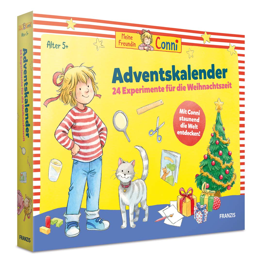 Adventskalender MEINE Freundin Conni Weihnachtskalender Experimentier-Set für Kinder Franzis
